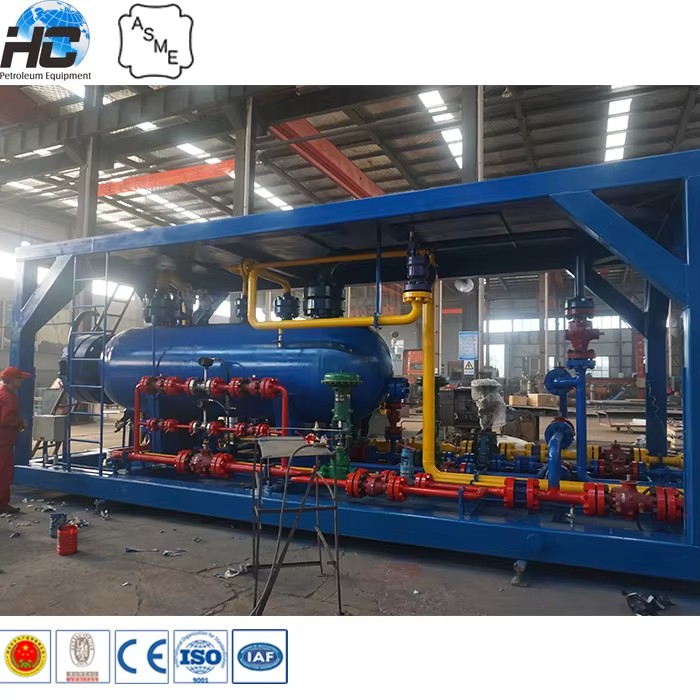 Oilfield Petrol Separator Tri Phase 1440psi Well Testing Separator