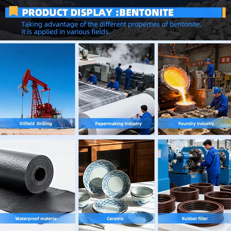 Free Sample Wellbore Stabilizing Bentonite Powder for Oil Drilling Mud Collapse Prevention Factory Price Montmorillonite