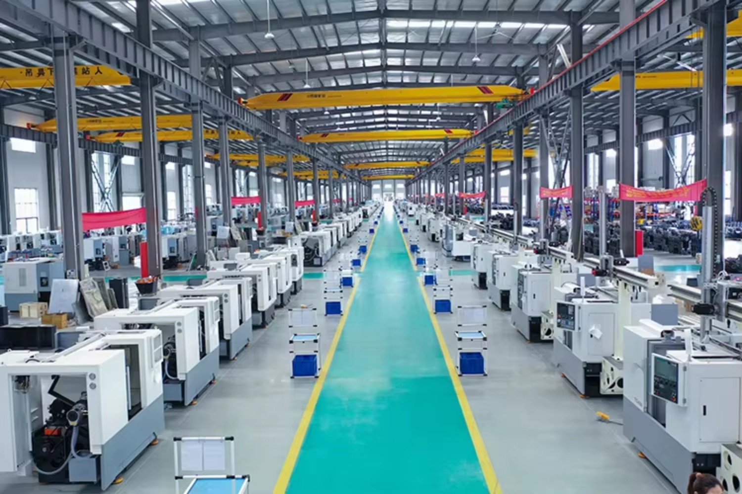 QK1327 Big Bore Flat Bed CNC Lathe Machine API Standard Heavy-Duty Pipe Threading Oilfield Pipe Metal Turning Work