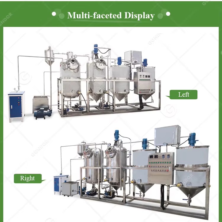 Large Capacity Base Complete Palm Soybean Petroleum Oil Refining Refine Refinery Machine Plant Price