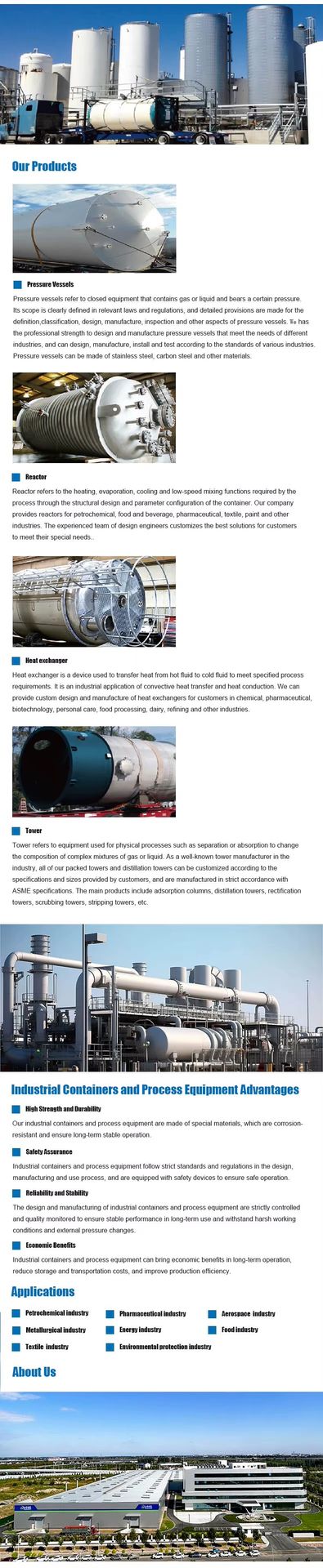 Hydrodesulfurization Reactor Pressure Vessels for Petroleum Refining Production