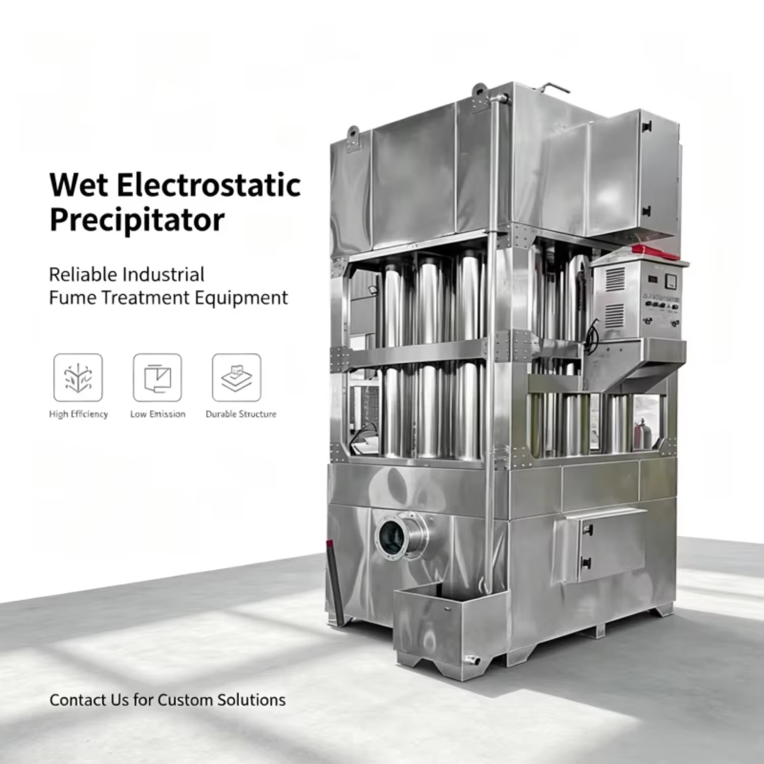 Commercial Wet Electrostatic Precipitator WESP Vertical Tube Tower Unit for Petroleum Refinery Acid Mist Removal