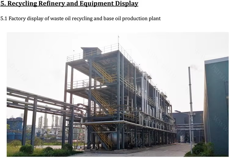 Small Plant Used Engine Oil Purifier Waste Motor Oil Recycling With Solvent Refining Process Machines