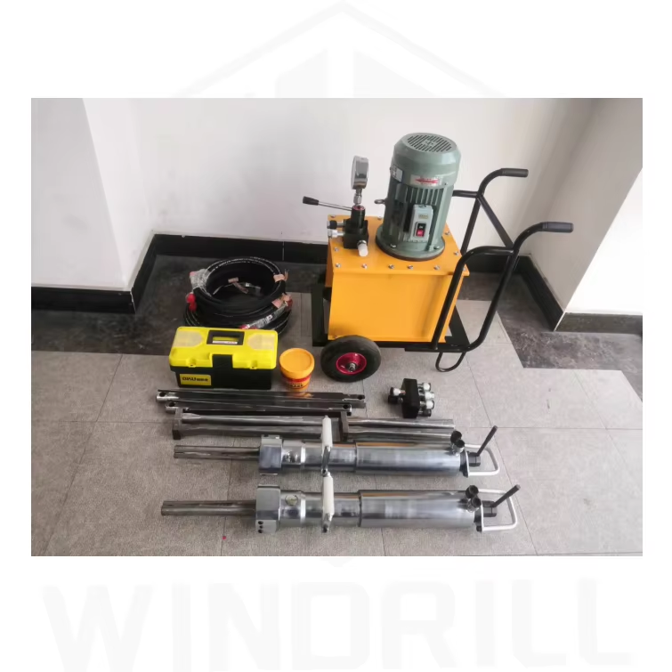 Hydraulic Rock and Concrete Splitting Machine Handheld Hydraulic Concrete Rock Splitter Electric Motor