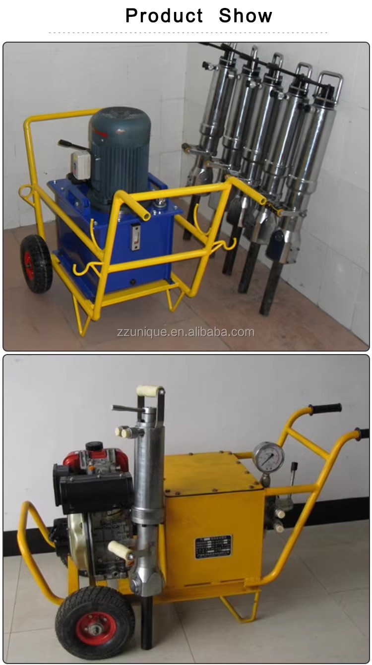 Gasoline Hydraulic Reinforce Concrete Splitter/hydraulic Cracking Stone Machine
