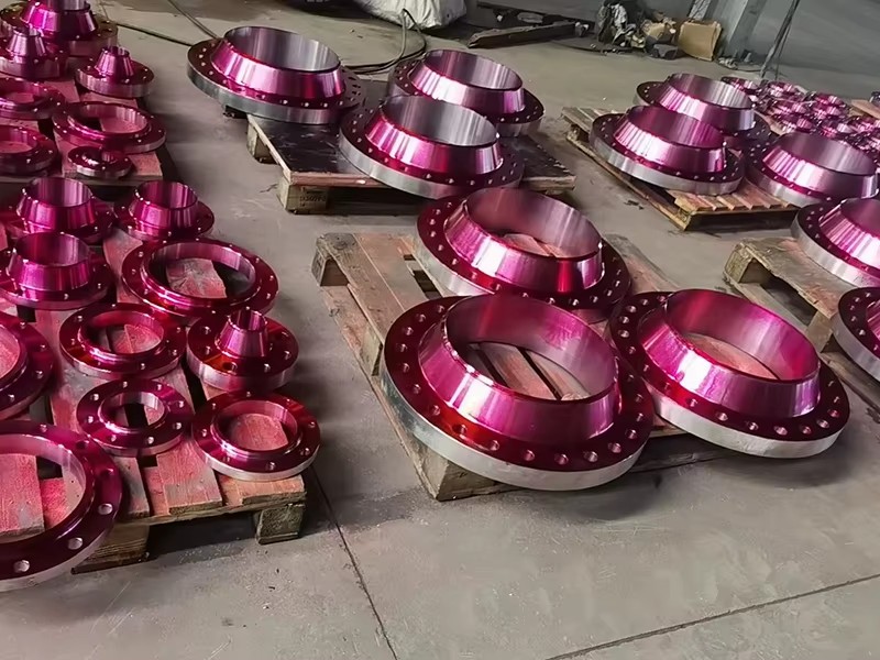 Custom Precision Polished Metal Pipe Flange Machined Industrial Connection Part for Petroleum Chemical Industry Electric Power