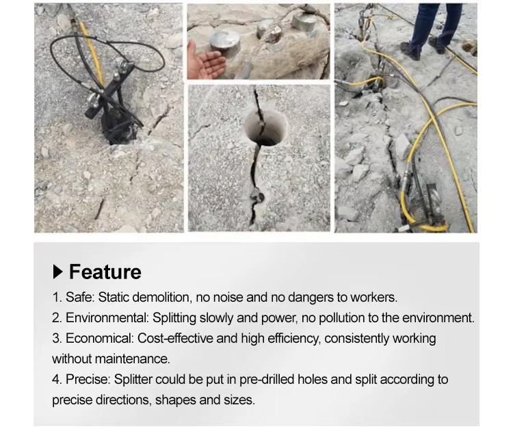 Mining Multifunctional Rock Splitting Hydraulic Rock Splitter