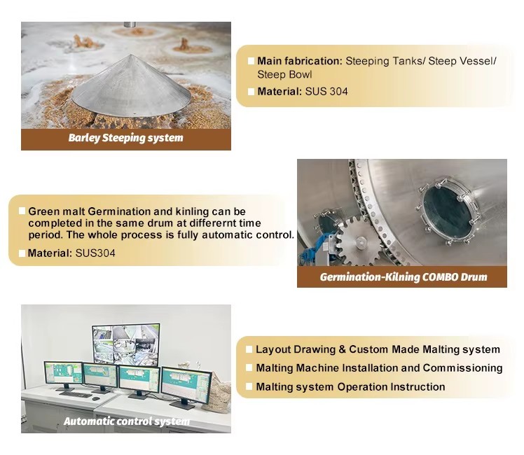 Yingtai Professional Wheat Malting Equipment to Produce Beer Malts for Craft Malthouse
