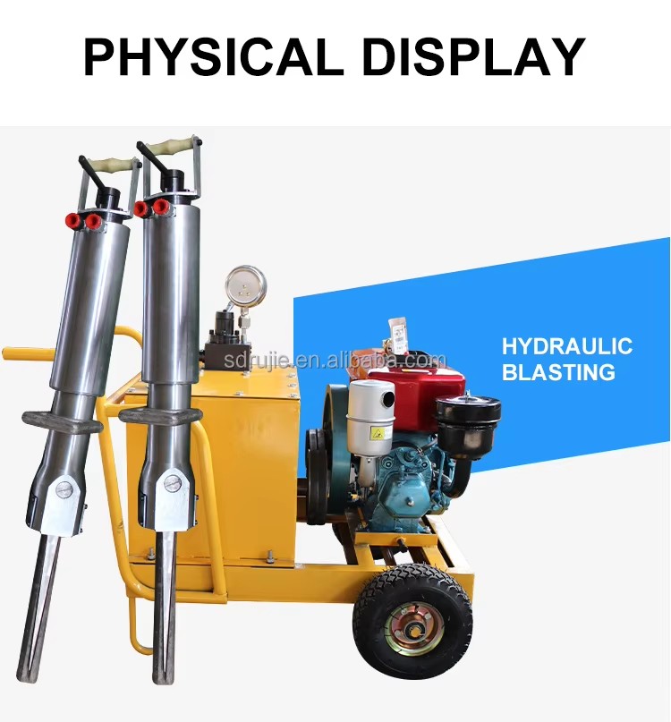 Portable Hydraulic Rock Splitter 120kg for Quarry & Construction Use on Sale