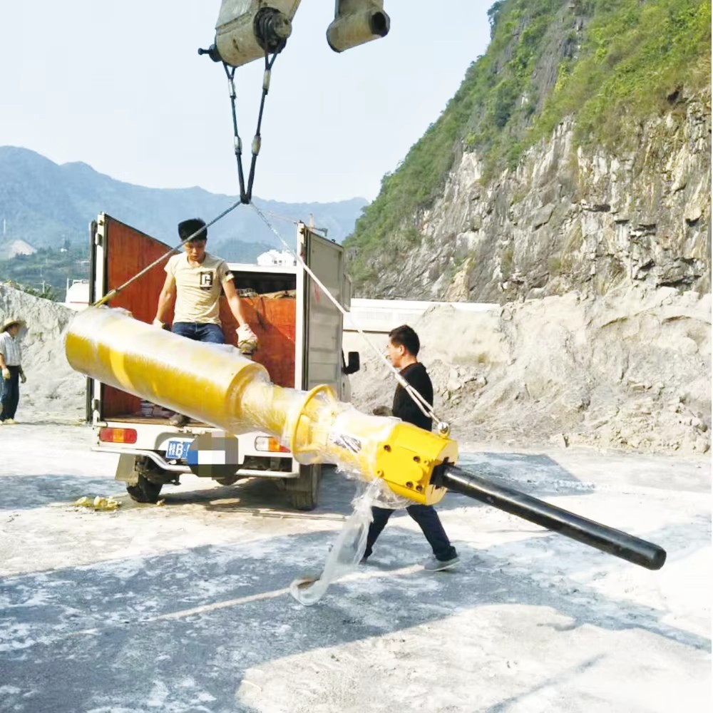 Excavator Driven Hydraulic Rock Splitting Machine