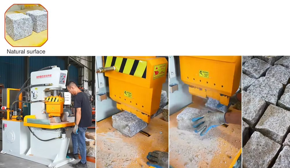 Hydraulic Blades Automatic Stone Splitter for Paving and Wall Cladding Natural Rock Stone Splitting Machine