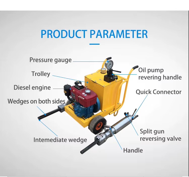 Quarry Hydraulic Crack Stone Rock Drill Splitter Machine Stone Splitter in Breaker Rock Splitter Machine