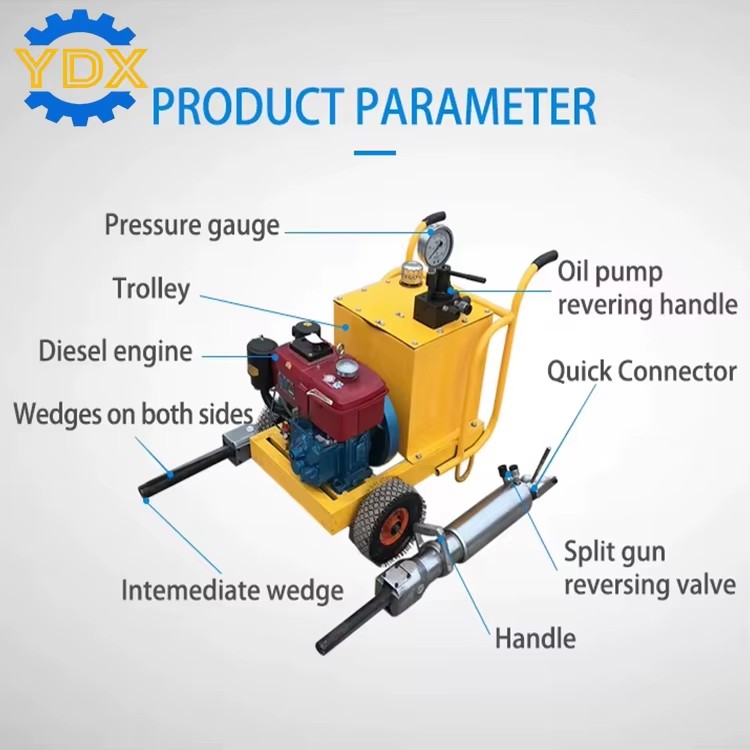 Rock Splitter Hydraulic Splitter Static Blasting Equipment Mining Equipment Concrete Demolition Tools
