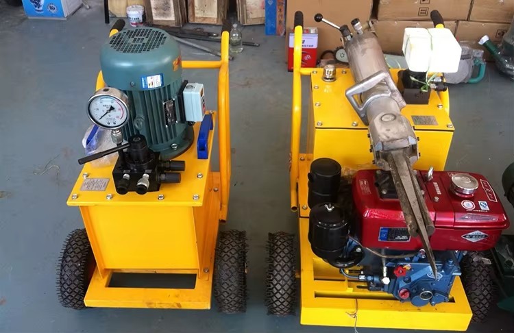 Best Diesel Electric Gasoline Hydraulic Rock Splitter With Steel Aluminum Darda C12 Guns Rock Drill