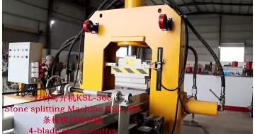4-Blade High Quality Wall Cladding Cube Stone Rock Splitter Natural Paving Granite Hydraulic Stone Splitting Machine
