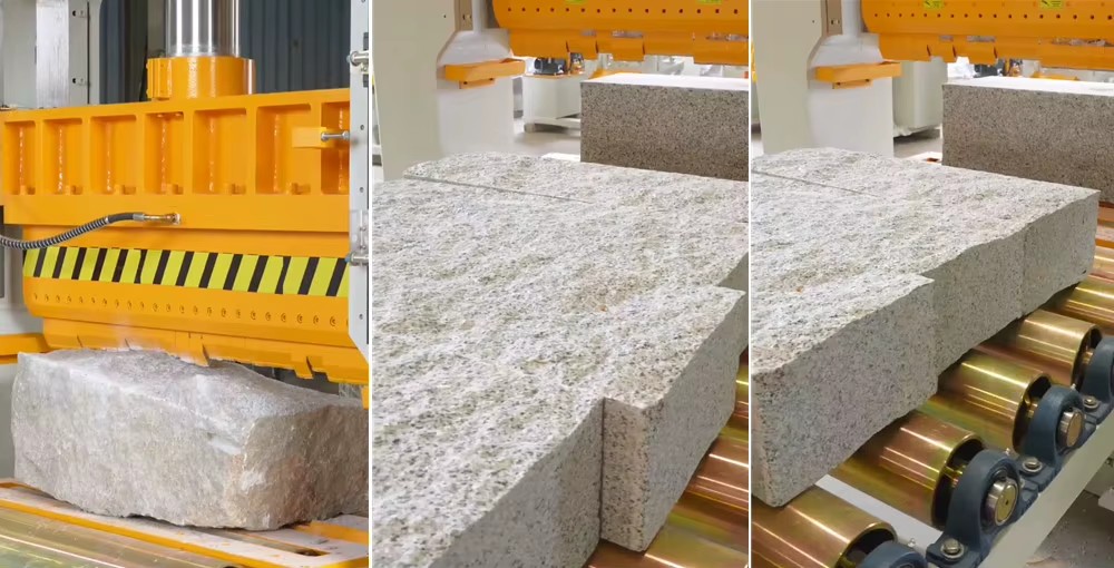 Nature Stone Spitting Machine Granite Block Cutter Guillotine Hydraulic Rock Splitter for Sale