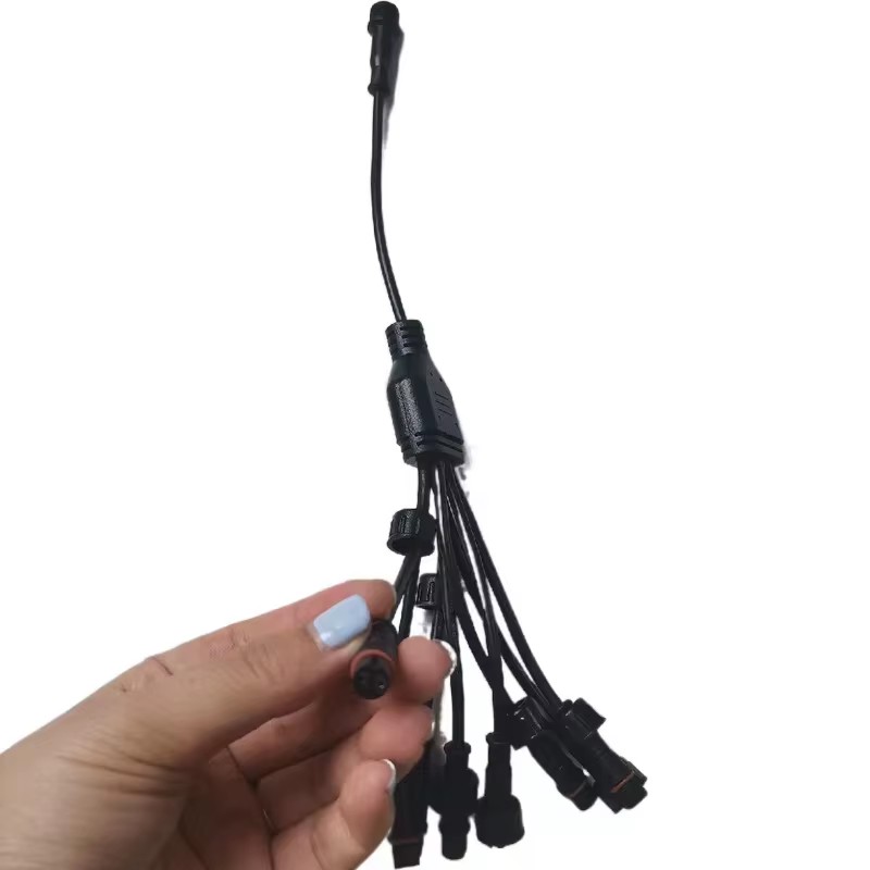 Waterproof Led Rock Light Splitter Pure White Rgbw Car Rock Light Connector Extension Wire Led Rock Light Splitter