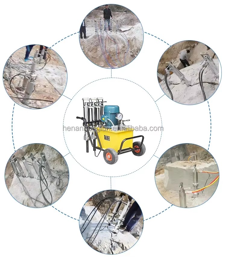 Portable Hydraulic Rock Drill & Splitter Machine New Condition with Core Motor and Pump for Stone Cutting