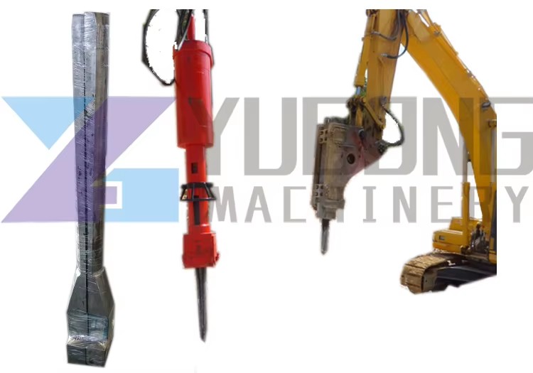 Rock Breaker Price And Granite Stone Splitting Wedge Machine For Hydraulic Rock Splitter