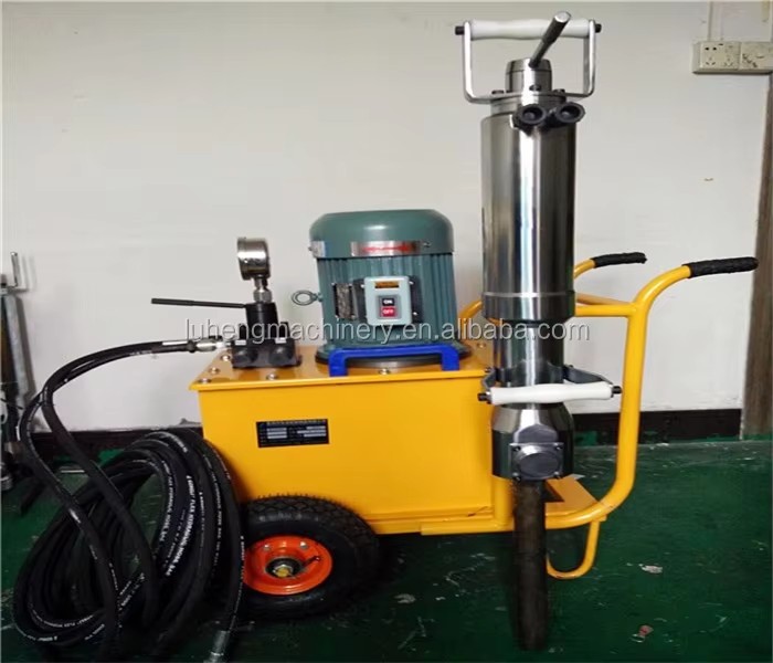Concrete Demolition Hydraulic Rock Splitter with Pump Steel Construction 600t Splitting Force