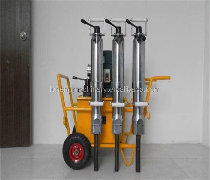 Concrete Demolition Hydraulic Rock Splitter with Pump Steel Construction 600t Splitting Force