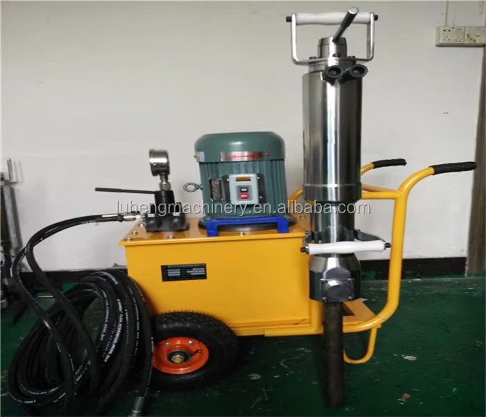 Concrete Demolition Hydraulic Rock Splitter with Pump Steel Construction 600t Splitting Force