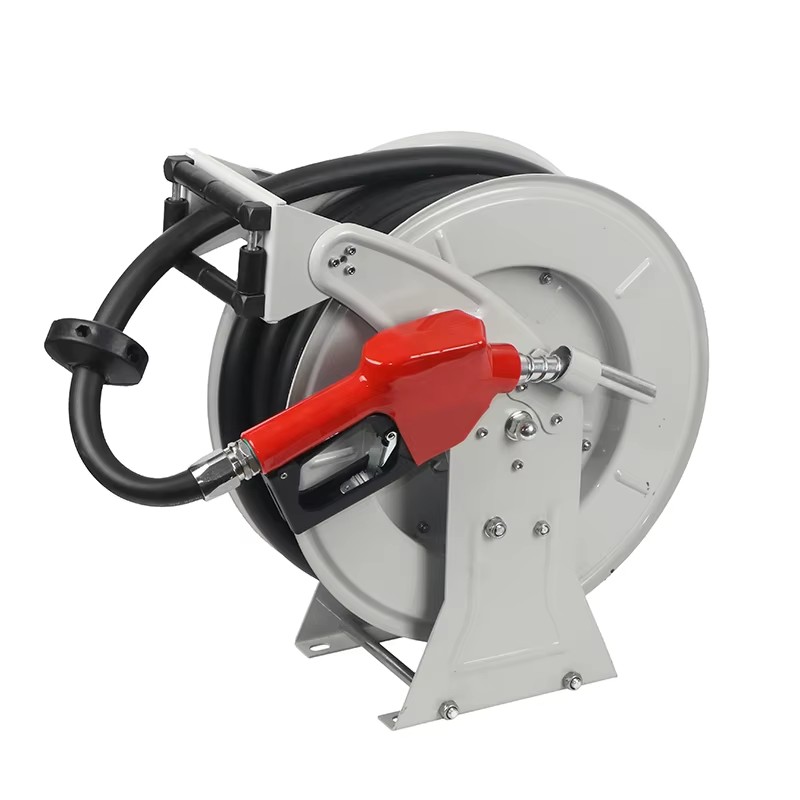 Washer Side Mounted Hose Reel Automatically Retracted Fuel Hose Reel ACCESSORIES for Gas Station with Fuel Dispenser Nozzle