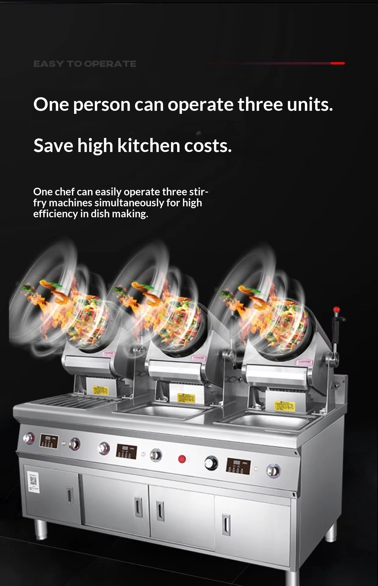 Semikron Customized 110V/220V/Gas Robot Wok Fried Rice Noodles Automatic Cooking Wok Machines Gas Electric Stir-Frying Robot