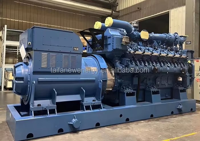 2000kw Natural Gas Methane Generator Set with DC Output Water Cooling Electric Start Method