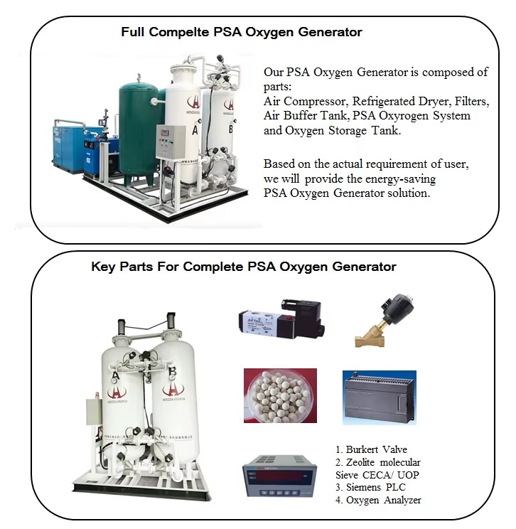 Psa Oxygen Generator Gas Generation Making Machine Oxygen Equipment for Fish Farm
