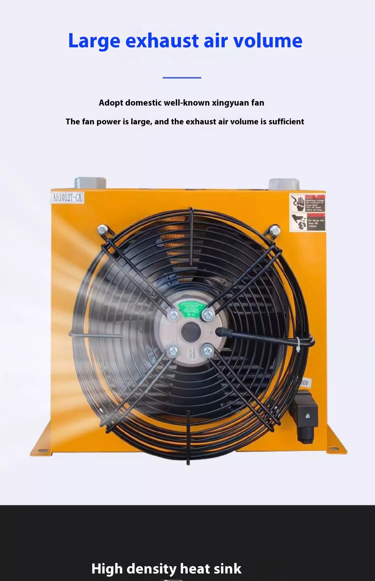 Hydraulic Oil Cooler Radiator AH1470T-200L Air Fan Cooling New Condition Core Motor for Rotary Drilling RIGS Pavers Trenchers
