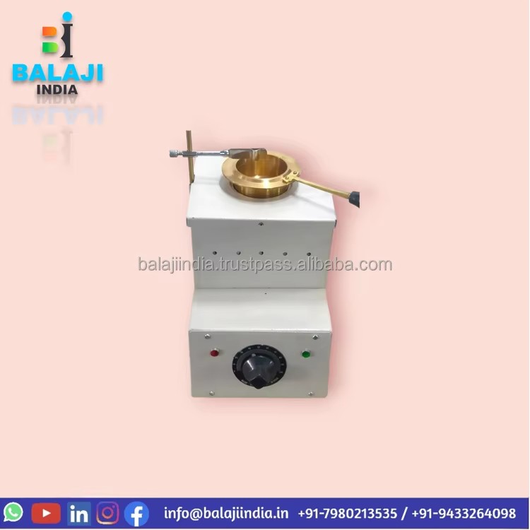 Electrically Heated Oil Lubricant Flash Fire Point Testing Equipment Cleveland Open Cup (COC) ASTM D-92 Compliant Manual 220V 1