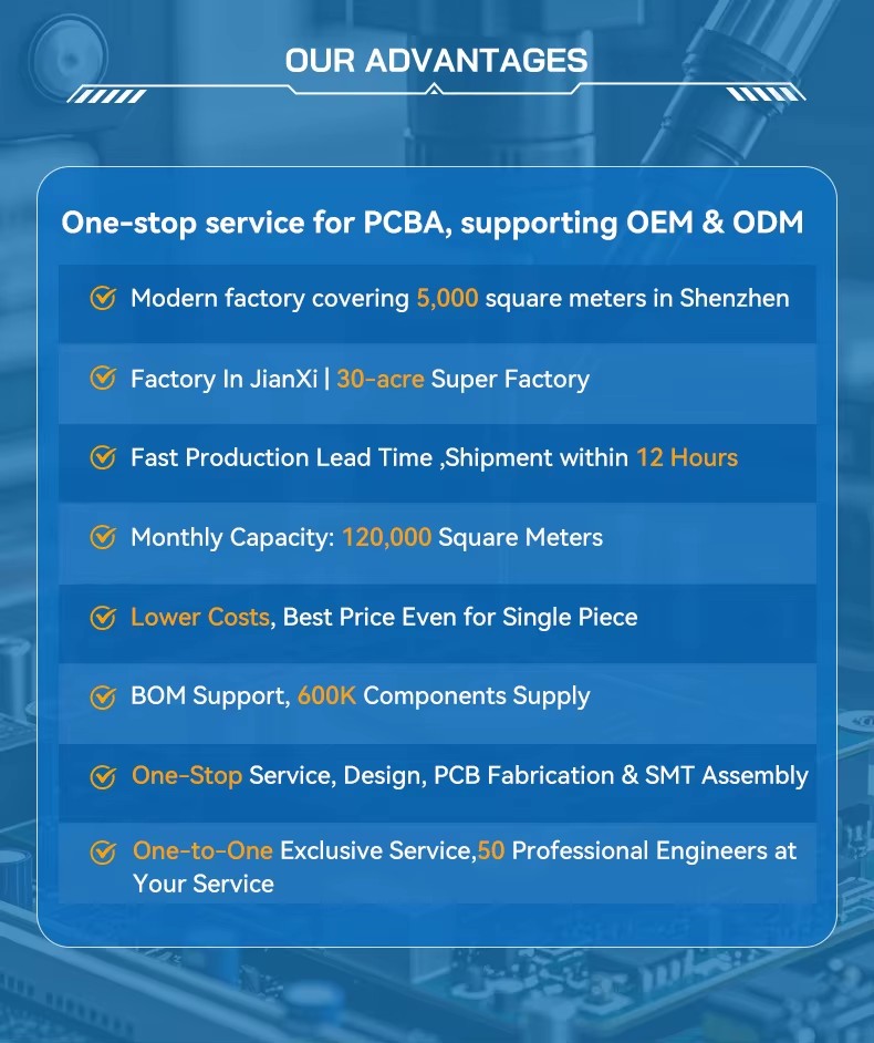 Low Power Consumption for Energy Saving Industrial Equipment Industrial Control Through-Hole PCBA Assembly