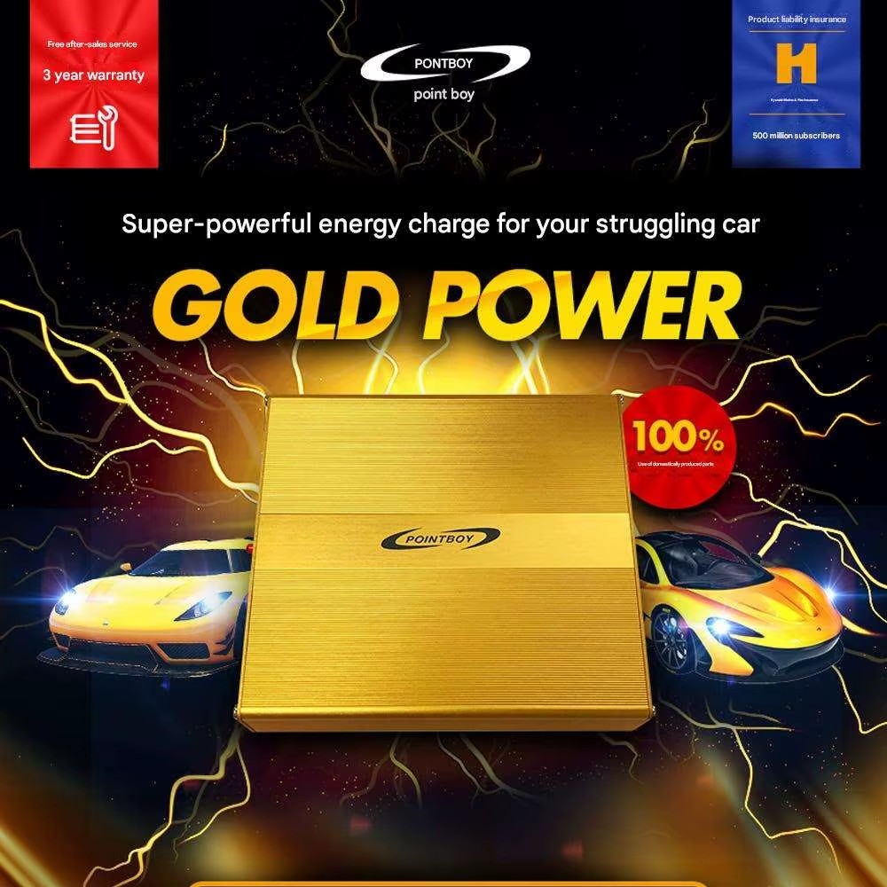 Gold Power Energy Storage Module For Fuel Saving Tuning Electrical Parts