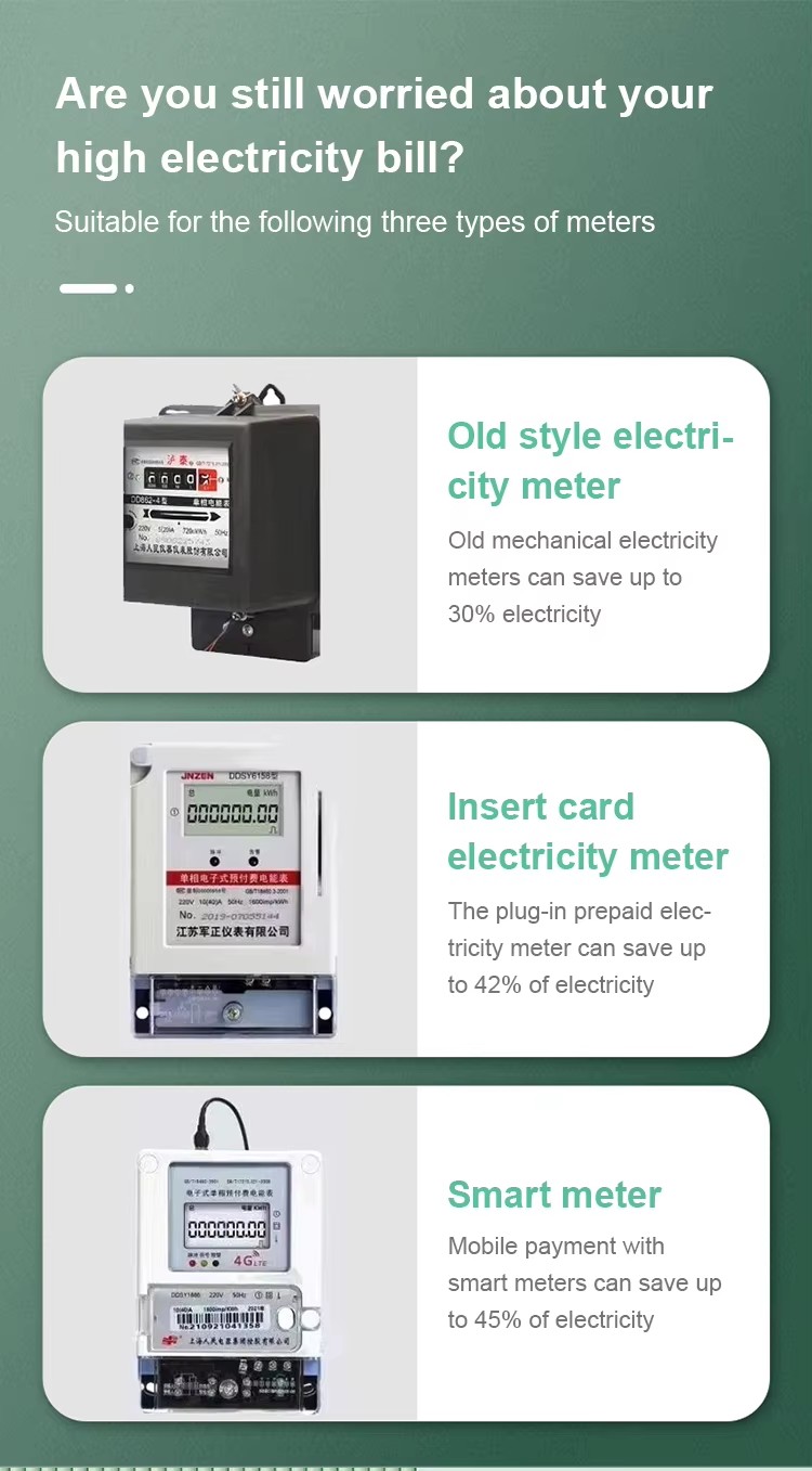 High Efficiency Household 90V-250V 30KW Stop Watt Energy Saving Device Power Saver Electricity Saving Device