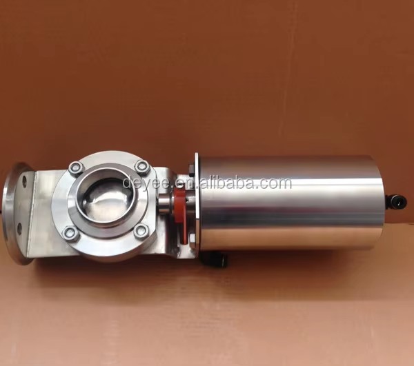 19MM Stainless Steel SS304/SS316L Pneumatic Actuator Triclamped Butterfly Valves