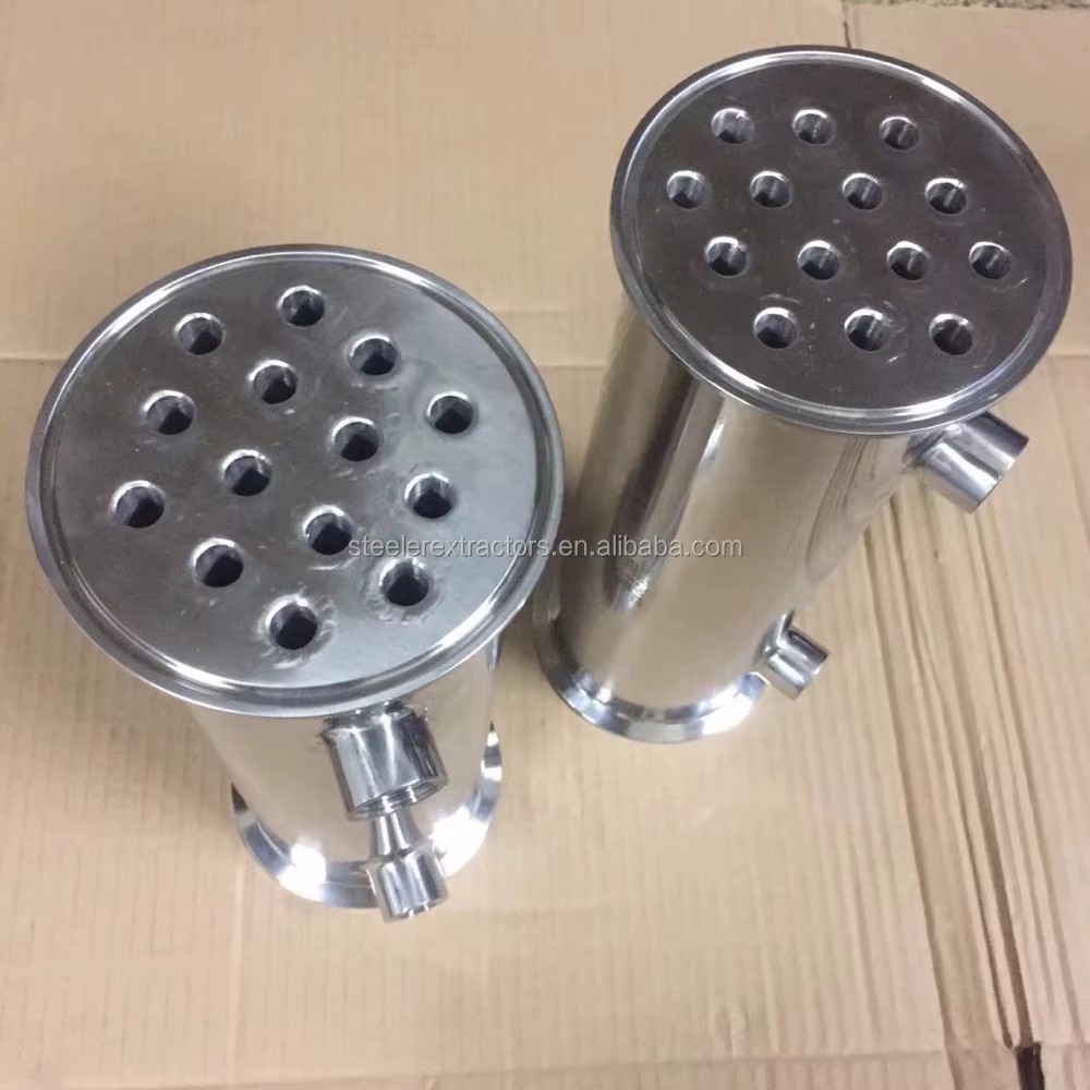 Stainless Steel 304 Inline Heat Exchanger Shell Tube Triclamp Condenser with 1/2" FNPT