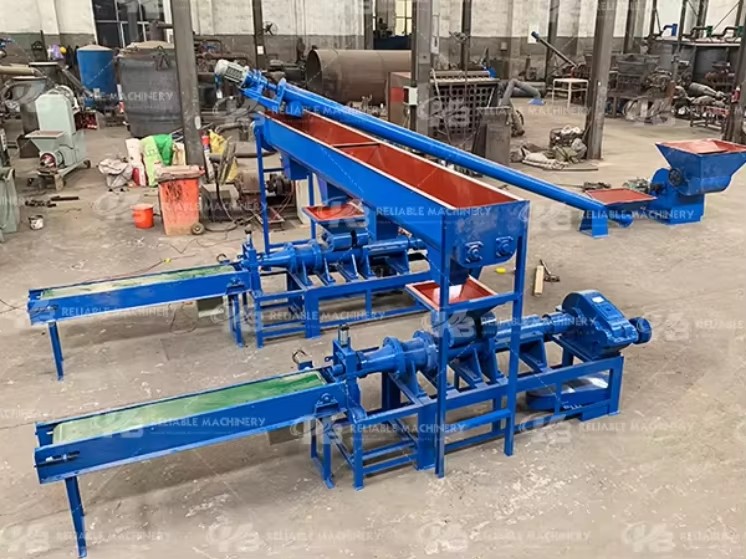 Fully Automatic Coal Rod Briquette Extruder Machine High Density Charcoal Stick Maker