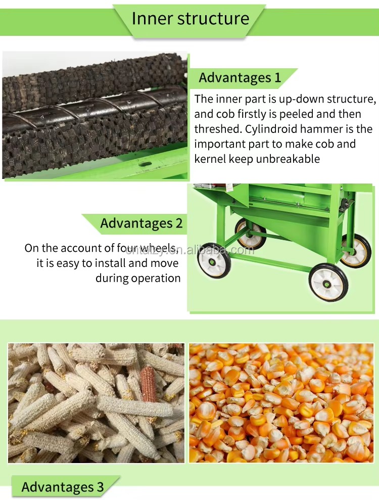 Corn Husker Machine on Sale Sweet Corn Threshing Machine Best Quality Corn Thresher Cum Skin Peeling Machine for Sale