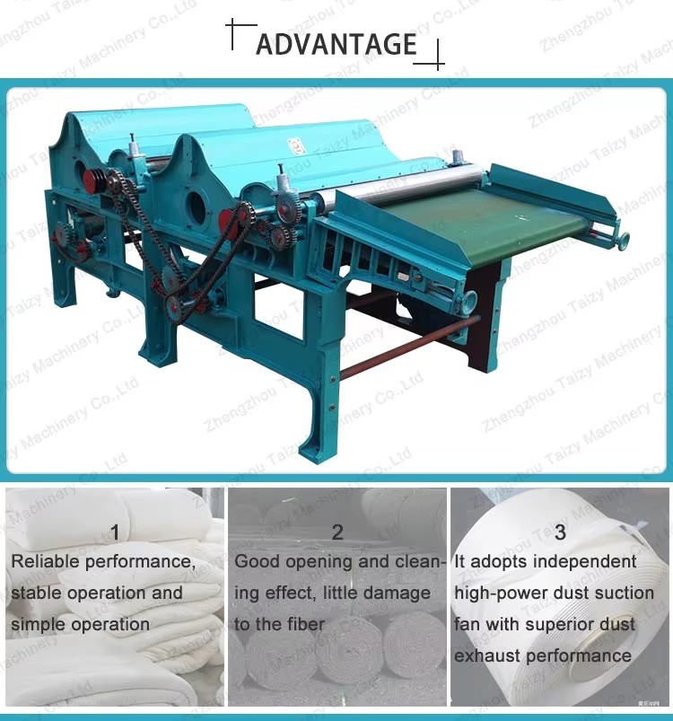 Good Condition Cotton Quilt Clothes Recycling Machine/waste Fabric Textile Recycling Machine