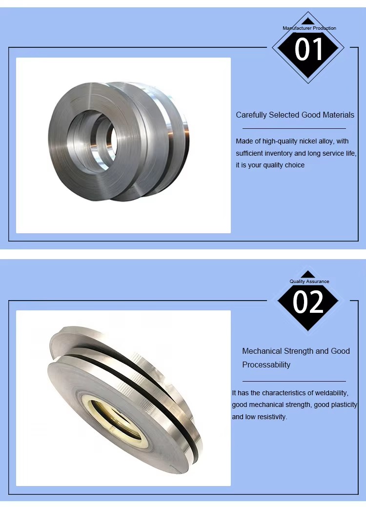 99.96 Pure Nickel Strip N4 Ni200/Ni201 Battery Connection Nickel Sheet N6 Battery Welding