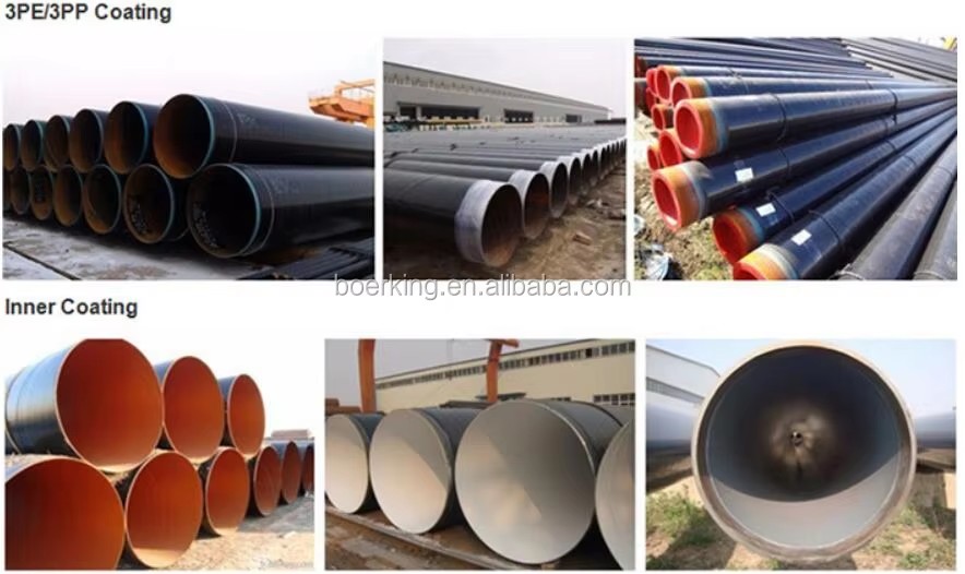 BKS Mill Price API 5L SSAW Sprial Welded Polyethylene Coated Steel Pipe 3PE Lined Anti Corrosion Steel Pipes for Water Welding Pipe