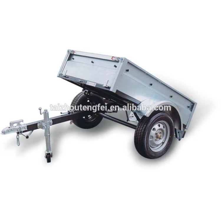 Good Quality Single Axle Galvanized Camp Box Trailer