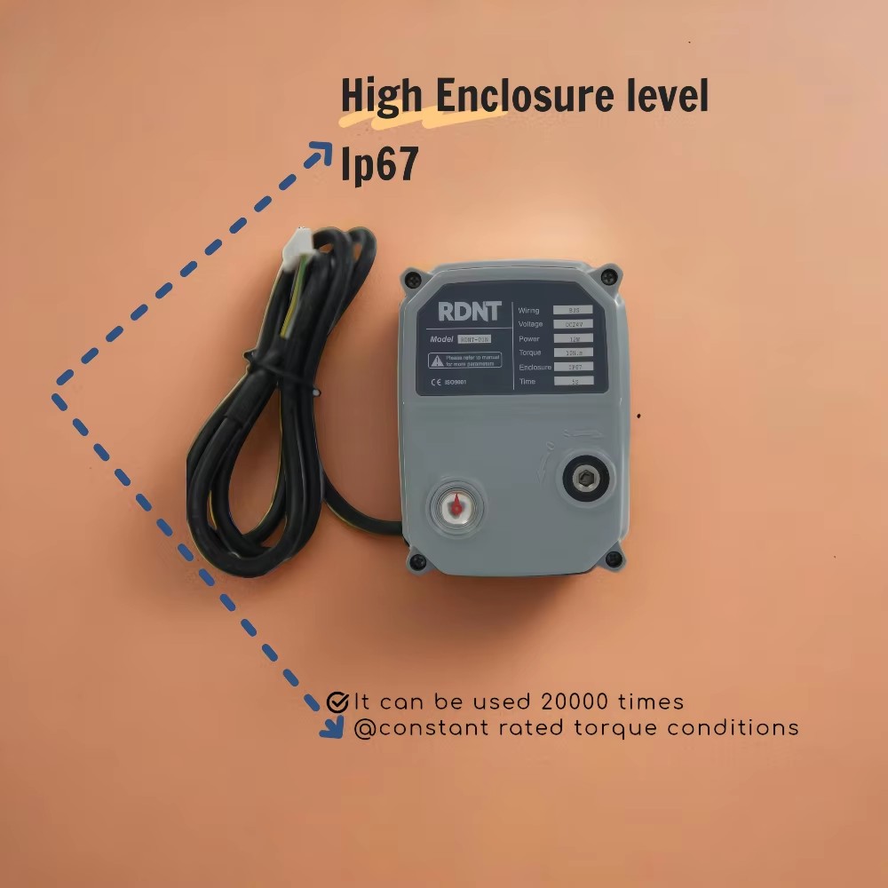DC24V 20N.m TCR-02N Normal ON/OFF Actuator OEM Customizable ElectricActuator