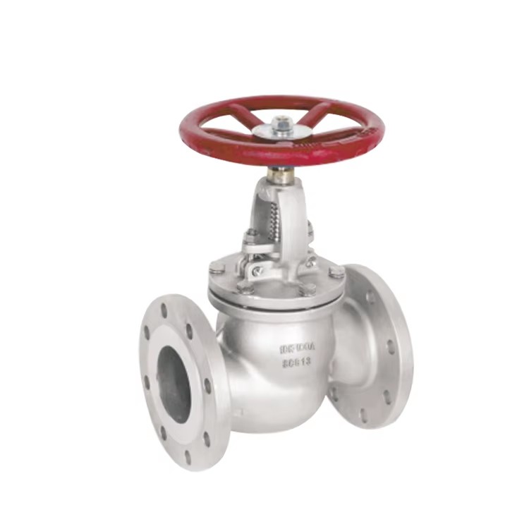 JIS Standard F7301 DN15-65 Marine Globe Valves Through Shut-Off Flange End 5K Bronze Manual Stop Structure