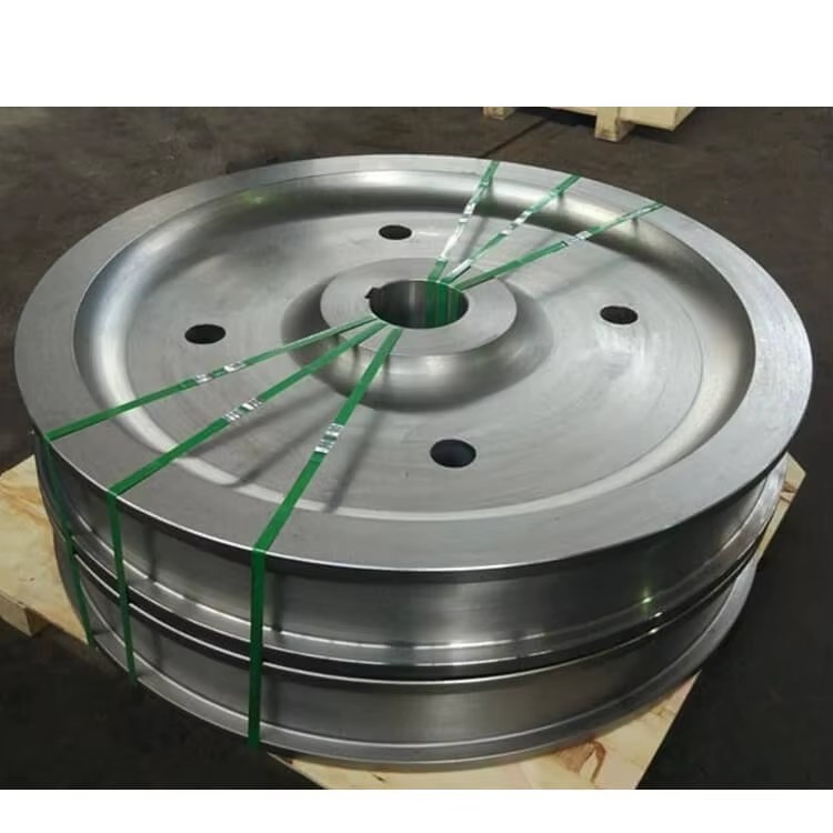 Densen Customized Oem Forging Parts,Alloy Steel Super Large Hot Forging Track Wheels