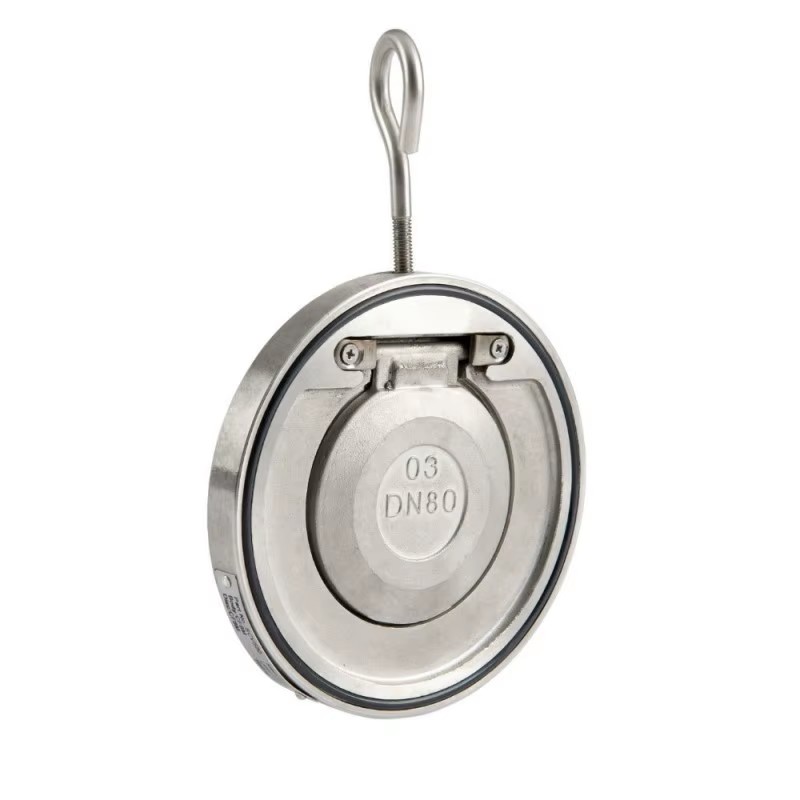 ANSI 150 Stainless Steel 316 Wafer Type Single Door Check Valve for Drain