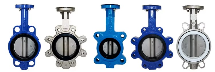 Industrial Standard DN50 Wafer Butterfly Valve, EPDM/NBR Resilient Seated Ductile Iron Valve PN10/PN16