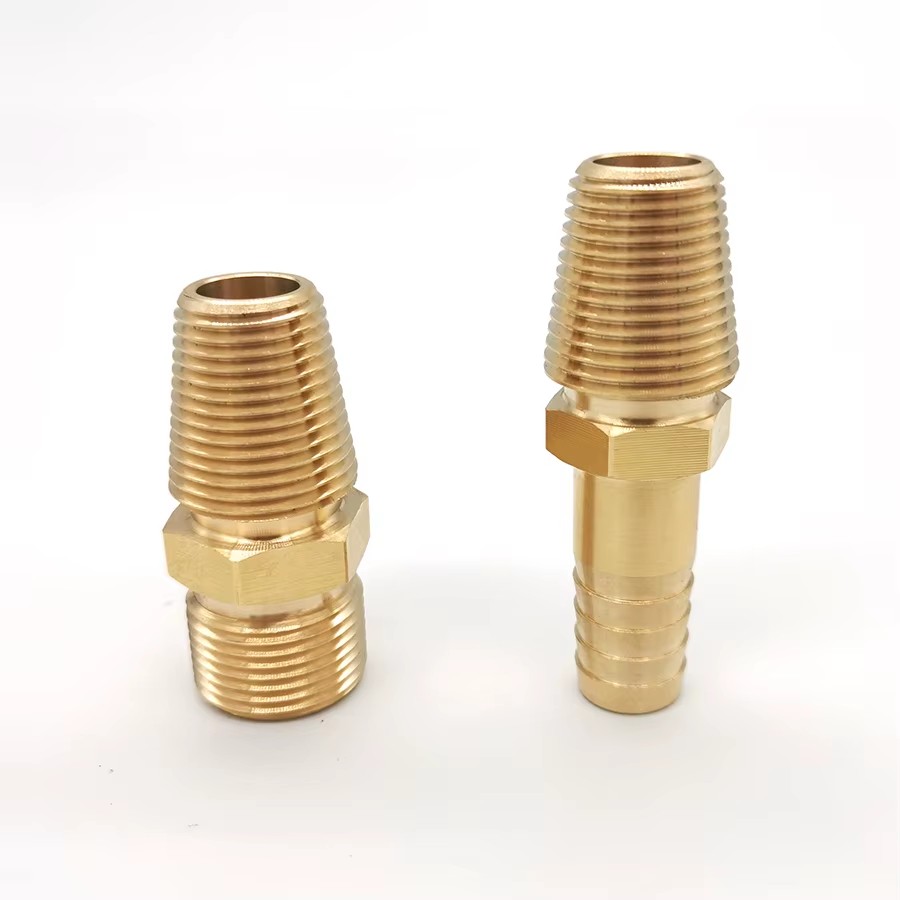 High-Quality 10MM Brass Pipe Fitting Connector BSP/NPT Thread for Plumbing/Gas/HVAC Systems