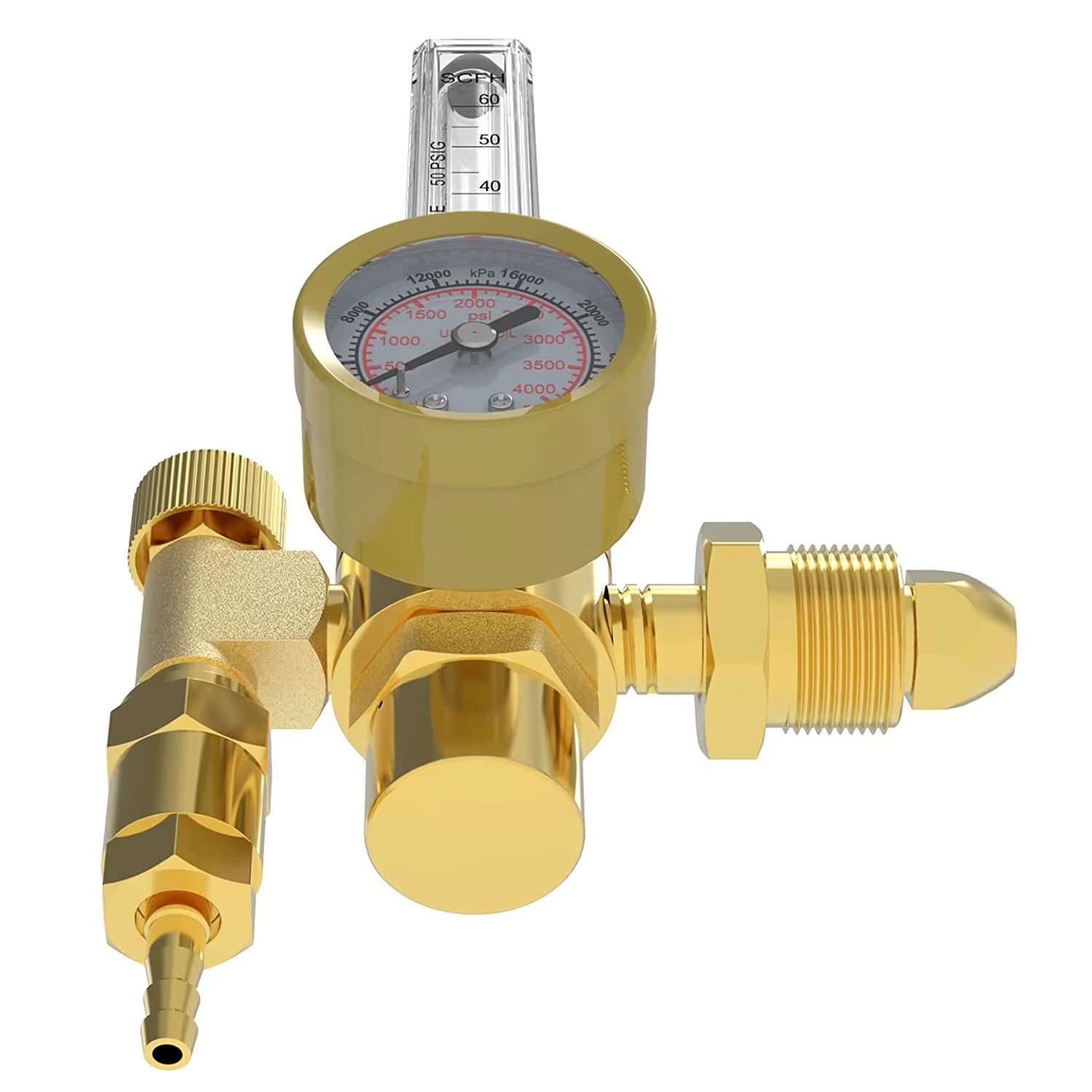 CE Certified Industrial Gas Regulator for Argon/Welding Customizable 0-150 PSI Pressure Reducing Valve Safety Valve